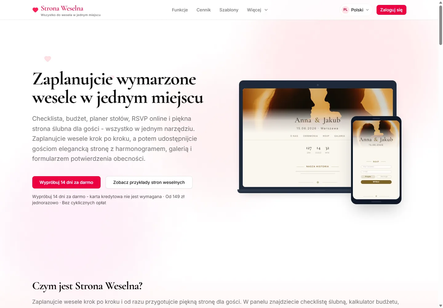 Strona Weselna product preview